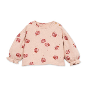 Play Up Baby Ladybug Print Jersey Knit Top & Leggings Set ~ Pink