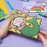 Wrap Mermaid w/ Mini Card Birthday Card