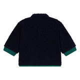 Petit Bateau Baby Sherpa Jacket ~ Navy Multi