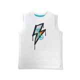 Mish Baby Surf Check Muscle Tee ~ White