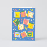 Wrap New Baby! Blocks Baby Card