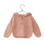 Play Up Baby Knit Hooded Cardigan ~ Rose
