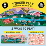 Mudpuppy Dinosaur Park Sticker Play Reusable Sticker Activity Set