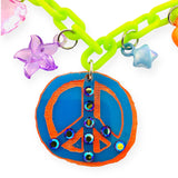 Sadie's Moon Charm-Tastic Charm Necklace ~ Peace Sign