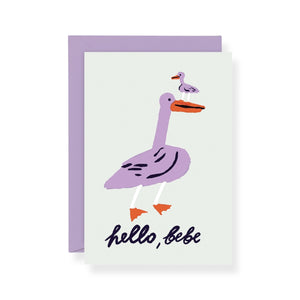 Wrap Hello, Bebe Baby Card