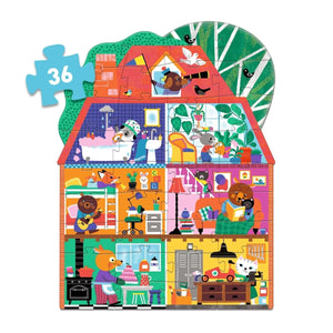 Djeco The Little Buddies' House Giant Floor Puzzle