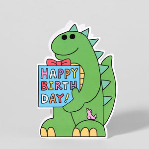 Wrap Happy Birthday Monster Shaped Card