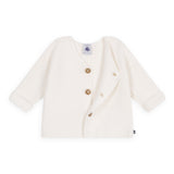 Petit Bateau Knit Cardigan ~ White