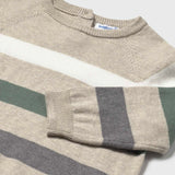 Mayoral Baby Boy Colorblock Stripe Knit Sweater ~ Chai