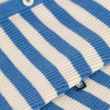 Petit Bateau Striped Knit Romper ~ Blue/White