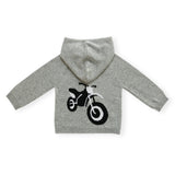 Amber Hagen Motorcycle Knit Zip Hoodie ~ Grey