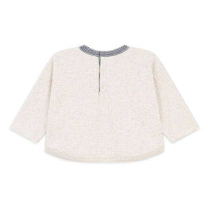 Petit Bateau Baby Animals Graphic l/s T-Shirt ~ Oatmeal