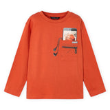Mayoral Boys l/s Phone T-Shirt ~ Orange
