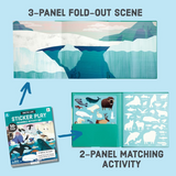 Mudpuppy Arctic Life Sticker Play Reusable Sticker Activity Set
