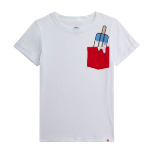 Appaman Boys Day Trip Popsicle Pocket Tee ~ White
