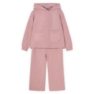Mayoral Girls Knit Hoodie & Wide Leg Pants Set ~ Makeup