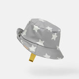 7am Rainwear Printed Bucket Hat ~ Stars Yellow