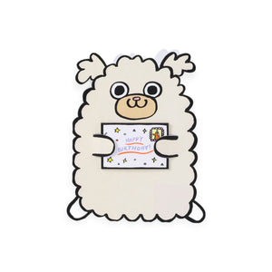 Wrap Dog with Mini Card Birthday Card