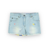 Appaman Girls Rhodes Rainbow Shorts ~ Light Blue Denim