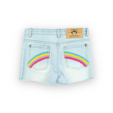 Appaman Girls Rhodes Rainbow Shorts ~ Light Blue Denim