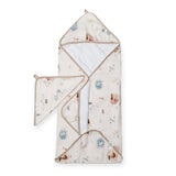 Loulou Lollipop Hooded Towel Set ~ Cozy Forest