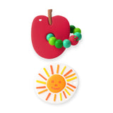 Loulou Lollipop x Eric Carle Silicone Teether Set ~ Apple and Sun