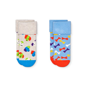 Happy Socks Baby 2 Pack Dog Terry Socks
