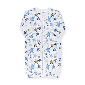 Coccoli Convertible Gown ~ Stars/Heather Grey