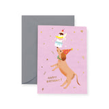 Carolyn Suzuki Party Dog Birthday Card