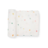 Little Unicorn Cotton Muslin Swaddle ~ Party Dots