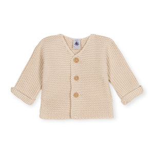 Petit Bateau Knit Cardigan ~ Cream