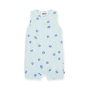 Molo Baby Forever Romper ~  Aquarelle Smile