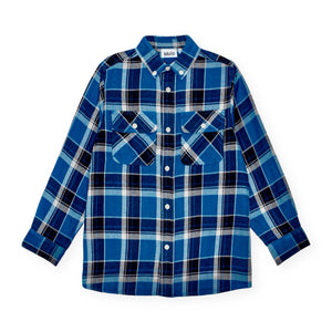 Molo Rozzy l/s Plaid Shirt~ Oceanic Check