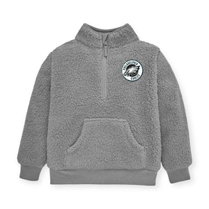 Philadelphia Eagles Half Zip Sherpa Sweatshirt