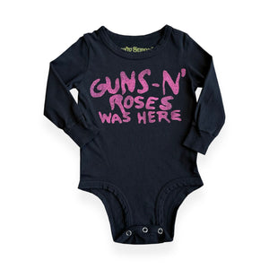 Rowdy Sprout Guns n' Roses Onesie ~ Jet Black