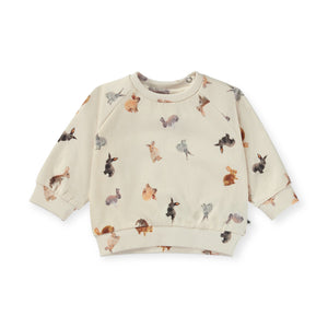 Molo Baby Disc Sweatshirt & Simeon Sweatpants Set ~ Jumping Bunnies