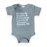 Rocky Eagles Icons Onesie ~ Heather Grey