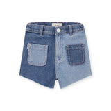 DL1961 Lucy High Rise Cut Off Jean Shorts 7-12 ~ Fountain Blocked