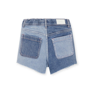 DL1961 Lucy High Rise Cut Off Jean Shorts ~ Fountain Blocked