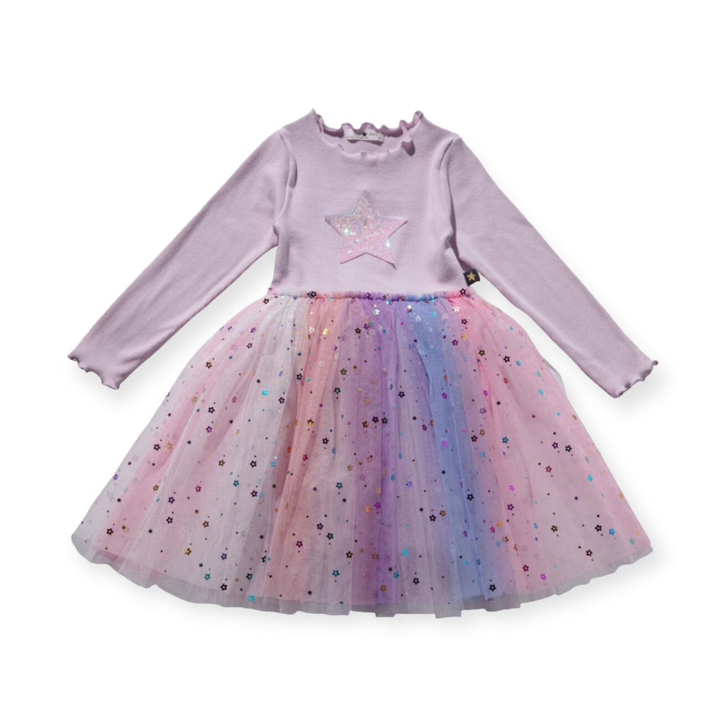 Petite Hailey Baby Multi Tutu Dress ~ Purple