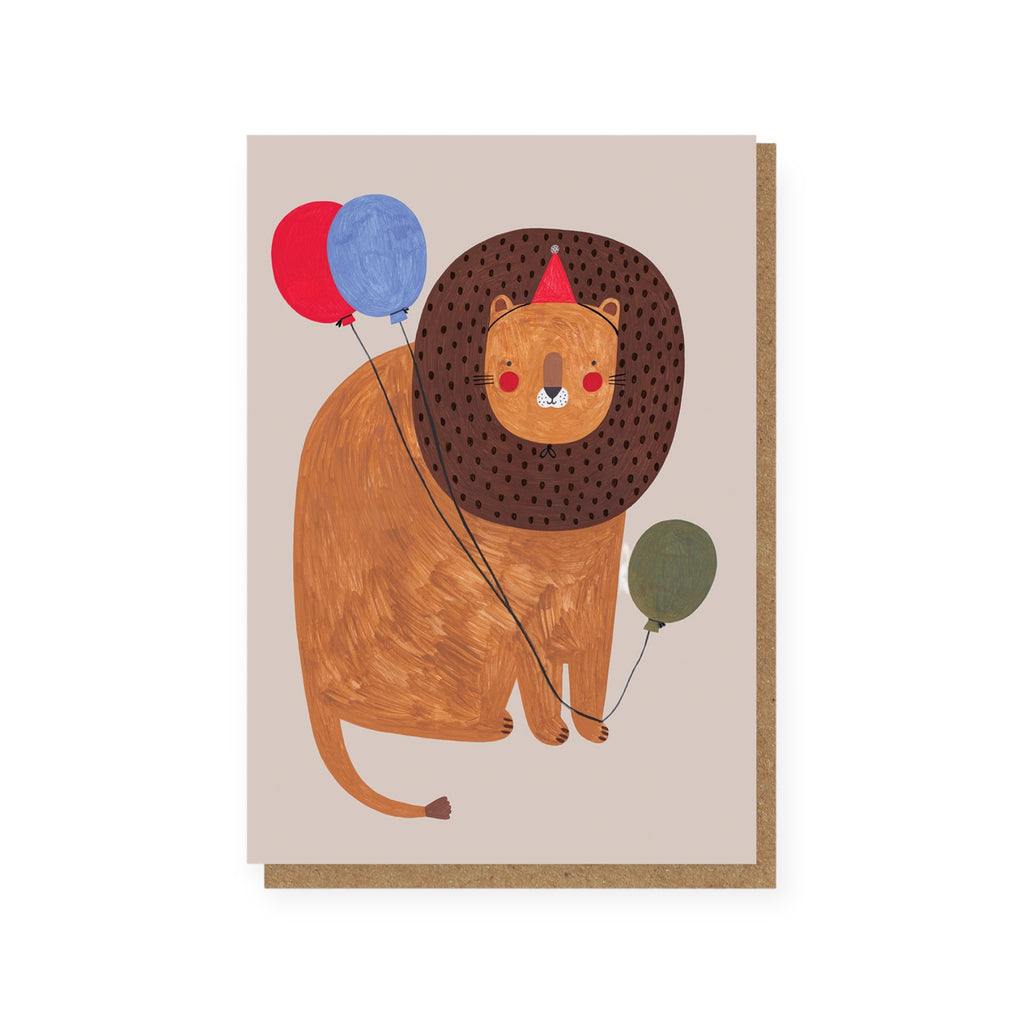 Daria Solak Illustrations Lion Card – Born Yesterday