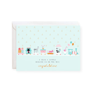 Mr. Boddington's Studio Choo Choo Train Baby Card