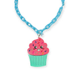 Sadie's Moon Kawaii Charm Necklace ~ Cupcake