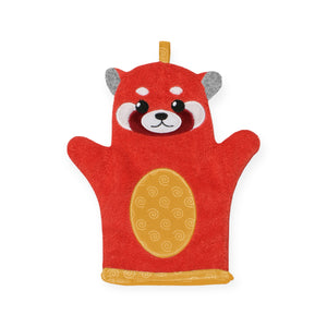 Zoocchini Terry Bath Mitt ~ Red Panda