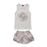 Petite Hailey Baby Coco Tank & Bloomer Set ~ Roses/White