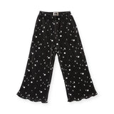 Petite Hailey Printed Pleated Top & Pants Set 7-12 ~ Stars/Black