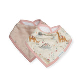 Loulou Lollipop Muslin Bandana Bib Set ~ Baby Dinomite