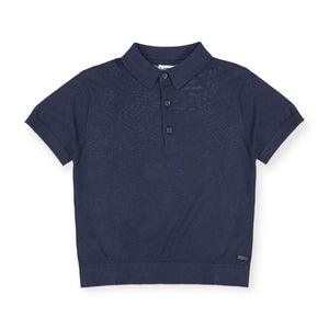 Mayoral Boys s/s Knit Polo ~ Navy