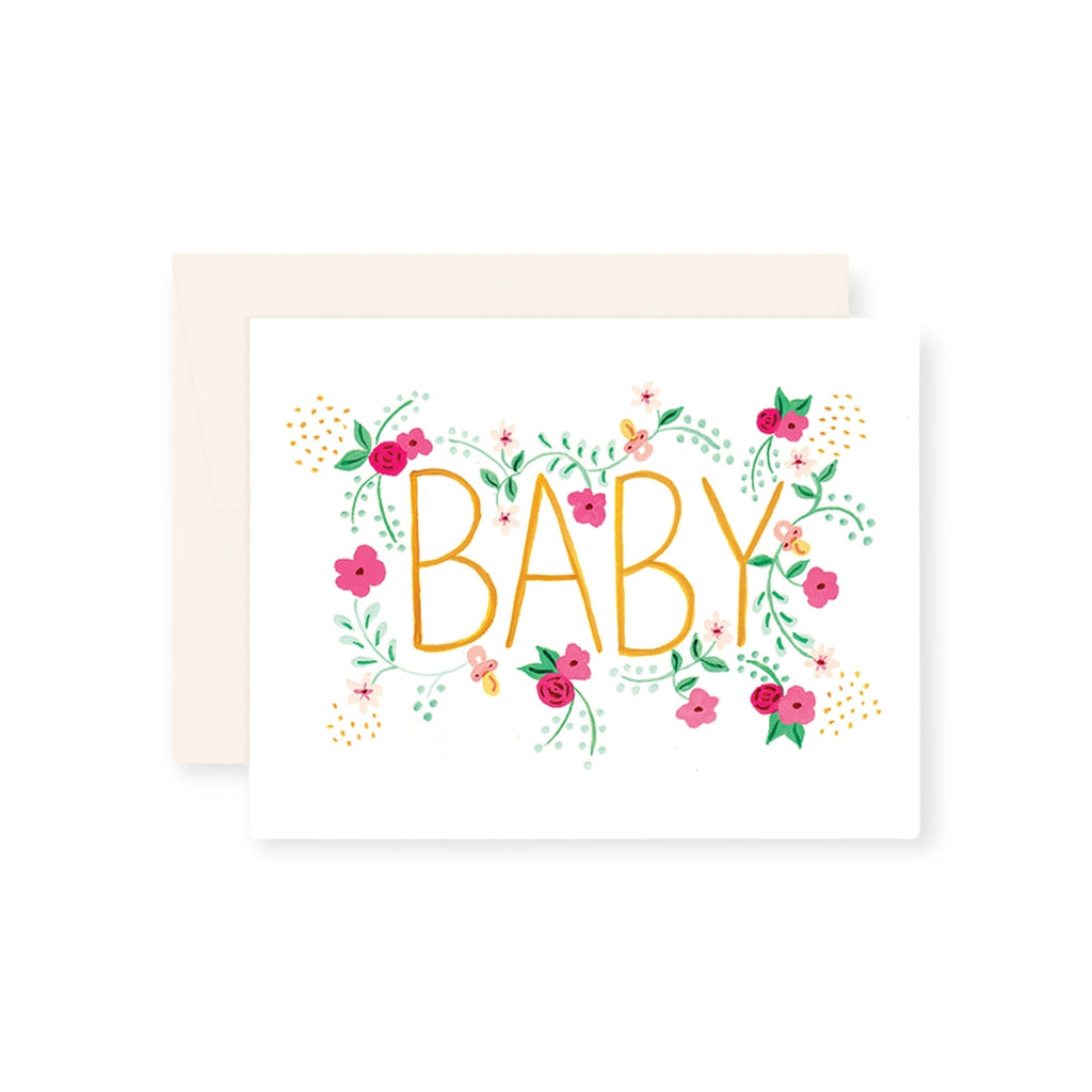 Paige & Willow Baby Card ~ Pink