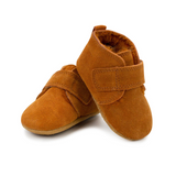 Zutano Fur-Lined Leather Baby Shoe ~ Pecan